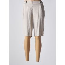 EAST DRIVE - Bermuda beige en lin - Femme - Taille 36 - Modz