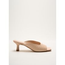 ANNA VIRGILI - Mules/Sabots rose en cuir - Femme - Taille 36 - Modz