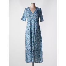 ANGE - Robe longue bleu en viscose - Femme - Taille 34 - Modz