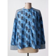 ANGE - Chemisier bleu en polyester - Femme - Taille 40 - Modz