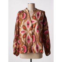 STELLA FOREST - Chemisier marron en coton - Femme - Taille 38 - Modz