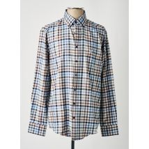 CASAMODA - Chemise manches longues bleu en coton - Homme - Taille M - Modz