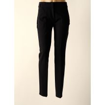 PAUSE CAFE - Pantalon droit noir en polyester - Femme - Taille 38 - Modz