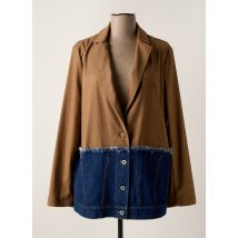 PLEASE - Blazer marron en polyester - Femme - Taille 40 - Modz