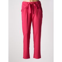 EMMA & ELLA - Pantalon droit rose en polyester - Femme - Taille 38 - Modz