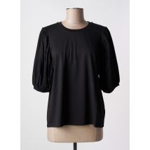 IDANO - T-shirt noir en viscose - Femme - Taille 34 - Modz