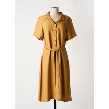 GRIFFON - Robe mi-longue marron en viscose - Femme - Taille 38 - Modz