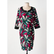 GRIFFON - Robe mi-longue rose en polyester - Femme - Taille 40 - Modz