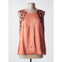 TRUSSARDI JEANS - Top orange en viscose - Femme - Taille 44 - Modz
