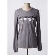 WRANGLER - T-shirt gris en coton - Homme - Taille S - Modz