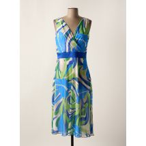 ESTEL COLLECTION - Robe mi-longue bleu en polyester - Femme - Taille 42 - Modz