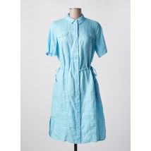BARBARA LEBEK - Robe mi-longue bleu en lin - Femme - Taille 40 - Modz