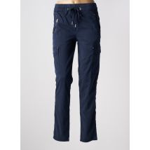 STREET ONE - Pantalon slim bleu en coton - Femme - Taille 48 - Modz