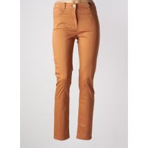 JULIE GUERLANDE - Pantalon slim marron en coton - Femme - Taille 38 - Modz