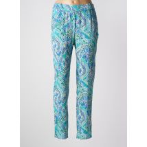 JULIE GUERLANDE - Pantalon droit bleu en viscose - Femme - Taille 46 - Modz