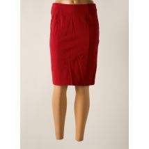 TRUSSARDI JEANS - Jupe mi-longue rouge en viscose - Femme - Taille 36 - Modz