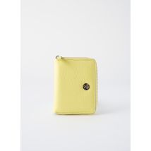 ANNA VIRGILI - Porte-monnaie jaune en cuir - Femme - Taille TU - Modz