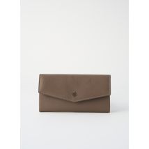 ANNA VIRGILI - Portefeuille marron en cuir - Femme - Taille TU - Modz