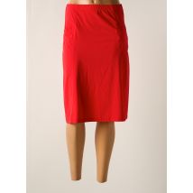 CHRISTIAN MARRY - Jupe mi-longue rouge en polyester - Femme - Taille 40 - Modz