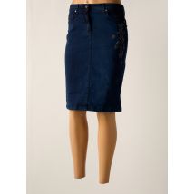 MERI & ESCA - Jupe mi-longue bleu en coton - Femme - Taille 52 - Modz