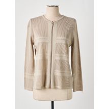 JUPER - Gilet manches longues beige en coton - Femme - Taille 36 - Modz
