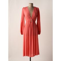 ELISABETTA FRANCHI - Robe mi-longue rose en viscose - Femme - Taille 38 - Modz