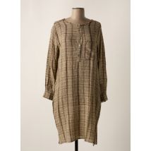 DIEGA - Robe mi-longue beige en viscose - Femme - Taille 34 - Modz