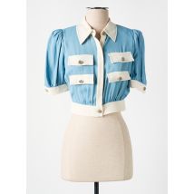 ELISABETTA FRANCHI - Chemisier bleu en viscose - Femme - Taille 34 - Modz