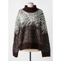 BY MALENE BIRGER - Pull col roulé marron en acrylique - Femme - Taille 40 - Modz