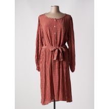 DIEGA - Robe mi-longue marron en soie - Femme - Taille 42 - Modz