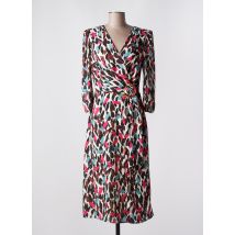 ELISABETTA FRANCHI - Robe mi-longue beige en polyester - Femme - Taille 38 - Modz