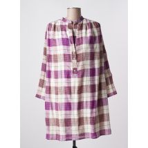 TINSELS - Robe courte violet en coton - Femme - Taille 38 - Modz
