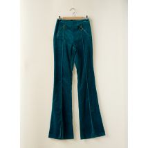 ELISABETTA FRANCHI - Pantalon flare bleu en coton - Femme - Taille 34 - Modz
