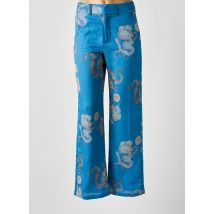 VALENTINE GAUTHIER - Pantalon flare bleu en soie - Femme - Taille 36 - Modz
