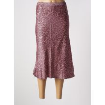 SET - Jupe mi-longue rose en viscose - Femme - Taille 44 - Modz