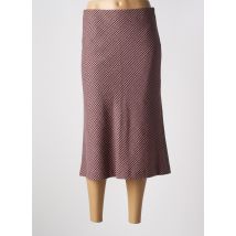 SEMICOUTURE - Jupe mi-longue rose en laine vierge - Femme - Taille 38 - Modz