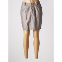 IMPAQT - Jupe mi-longue gris en lin - Femme - Taille 40 - Modz