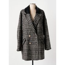 MORGAN - Manteau long noir en polyester - Femme - Taille 38 - Modz