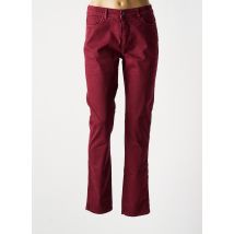 JENSEN - Jeans coupe slim rouge en coton - Femme - Taille 40 - Modz