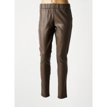 NU JEANS - Pantalon slim marron en autre matiere - Femme - Taille 36 - Modz