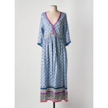 CHICOSOLEIL - Robe longue bleu en coton - Femme - Taille 38 - Modz