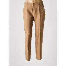 SIGNE NATURE - Pantalon droit marron en polyester - Femme - Taille 38 - Modz