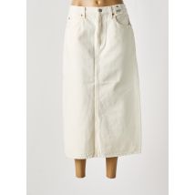 LEVIS - Jupe longue blanc en coton - Femme - Taille W25 - Modz