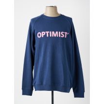 OPTIMIST' - Sweat-shirt bleu en coton - Homme - Taille XL - Modz