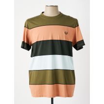 FRED PERRY - T-shirt vert en coton - Homme - Taille L - Modz