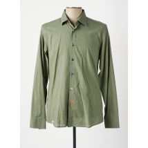 RECYCLED - Chemise manches longues vert en coton - Homme - Taille XL - Modz
