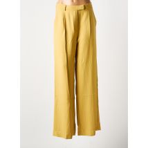 GRACE & MILA - Pantalon large jaune en viscose - Femme - Taille 36 - Modz