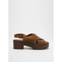 ANTHOLOGY - Sandales/Nu pieds marron en cuir - Femme - Taille 36 - Modz