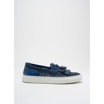 CORVARI - Slip ons bleu en cuir - Femme - Taille 37 - Modz