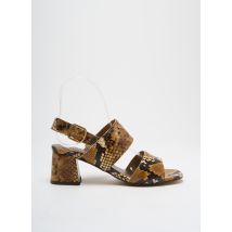 ANONYMOUS - Sandales/Nu pieds marron en cuir - Femme - Taille 37 - Modz